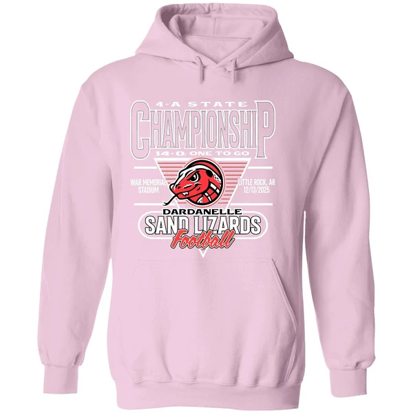 Dardanelle Sand Lizards 14 A One To Go Statue Championship 2025 Hoodie - Image 5