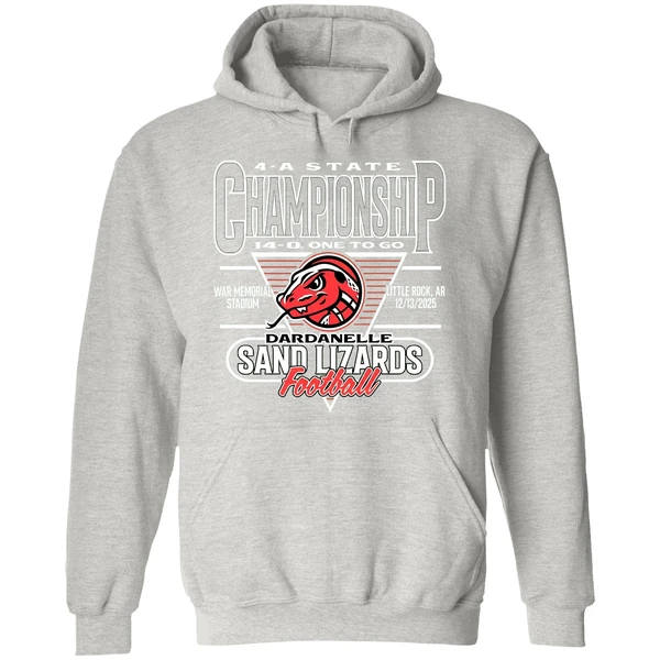 Dardanelle Sand Lizards 14 A One To Go Statue Championship 2025 Hoodie - Image 9