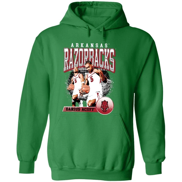 Darius Acuff Jr Arkansas Razorbacks Retro Hoodie - Image 2