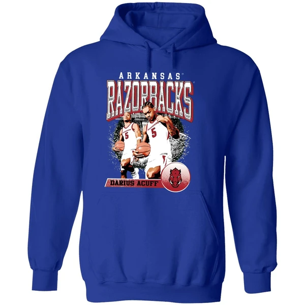 Darius Acuff Jr Arkansas Razorbacks Retro Hoodie - Image 7