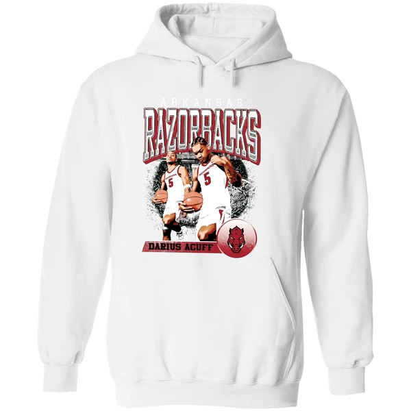 Darius Acuff Jr Arkansas Razorbacks Retro Hoodie - Image 8