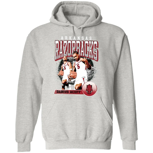 Darius Acuff Jr Arkansas Razorbacks Retro Hoodie - Image 9
