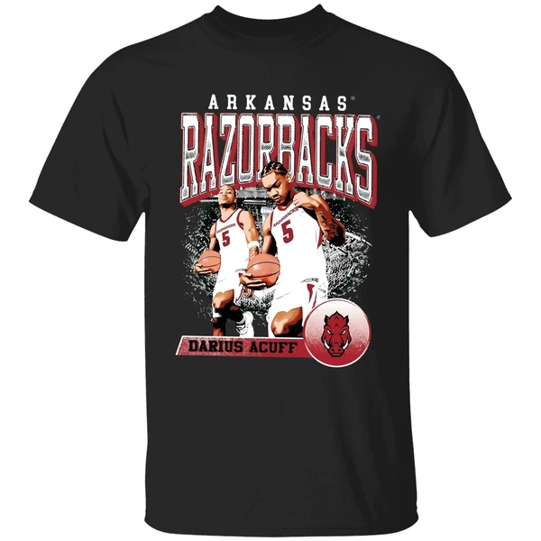 Darius Acuff Jr Arkansas Razorbacks Retro Shirt