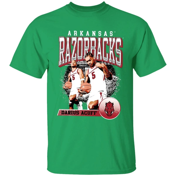 Darius Acuff Jr Arkansas Razorbacks Retro Shirt - Image 2