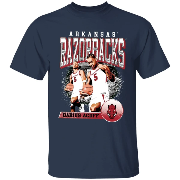 Darius Acuff Jr Arkansas Razorbacks Retro Shirt - Image 5