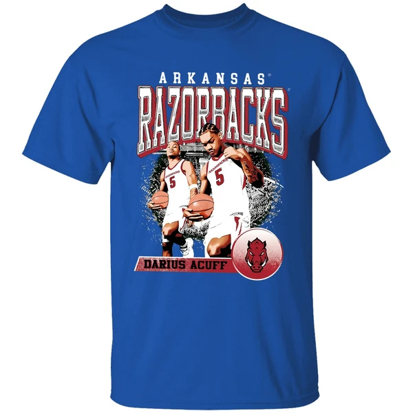Darius Acuff Jr Arkansas Razorbacks Retro Shirt - Image 8