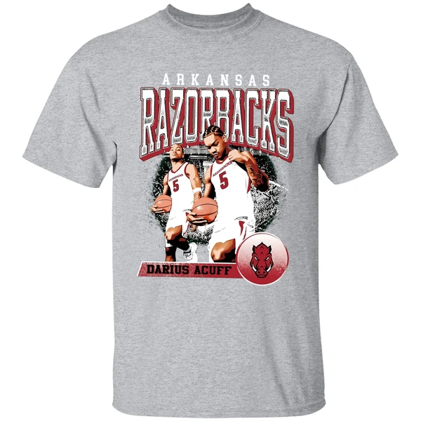 Darius Acuff Jr Arkansas Razorbacks Retro Shirt - Image 9