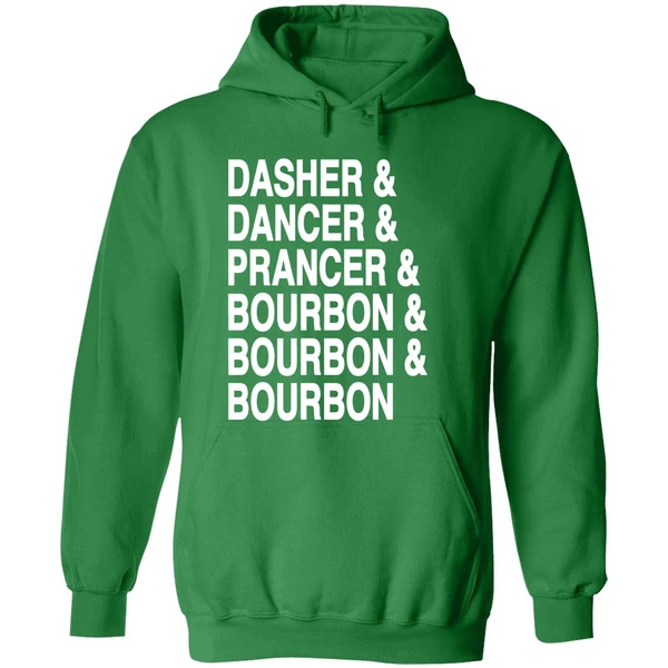 Dasher Dancer Prancer Bourbon Bourbon Bourbon Hoodie - Image 2