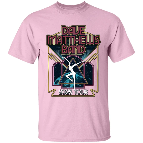 dave matthews band 2025 summer tour shirt lightpink