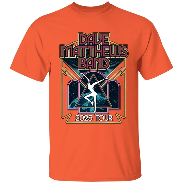 dave matthews band 2025 summer tour shirt orange