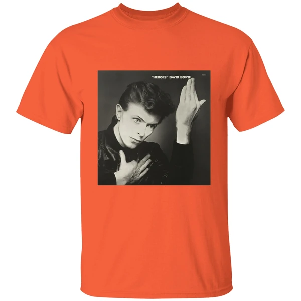 david bowie heroes shirt orange