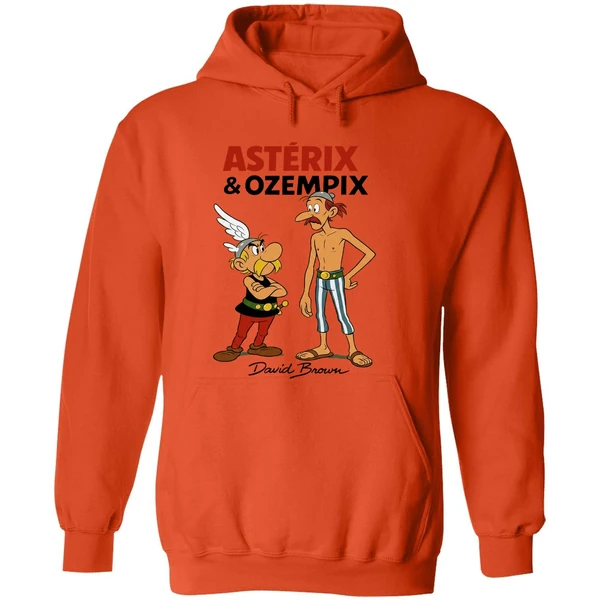 David Brown Asterix And Ozempic Hoodie - Image 6
