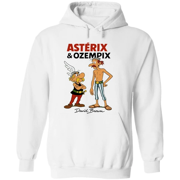 David Brown Asterix And Ozempic Hoodie - Image 8