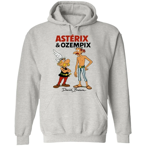 David Brown Asterix And Ozempic Hoodie - Image 9