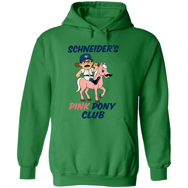 Davis Schneider Toronto Blue Jays Schneiders Pink Pony Club Hoodie - Image 2
