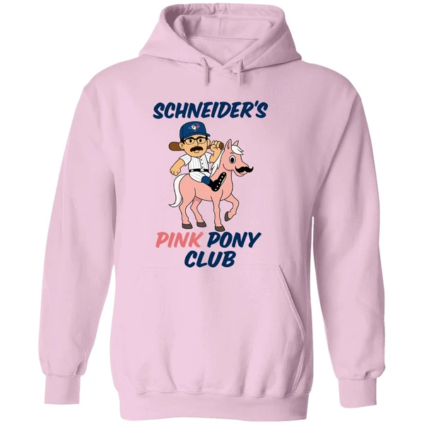 Davis Schneider Toronto Blue Jays Schneiders Pink Pony Club Hoodie - Image 5