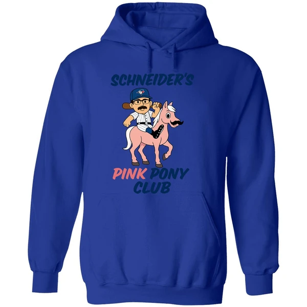 Davis Schneider Toronto Blue Jays Schneiders Pink Pony Club Hoodie - Image 7