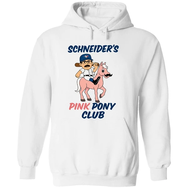 Davis Schneider Toronto Blue Jays Schneiders Pink Pony Club Hoodie - Image 8