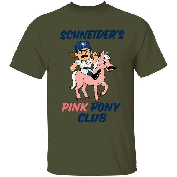 Davis Schneider Toronto Blue Jays Schneiders Pink Pony Club Shirt - Image 3