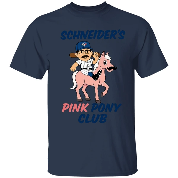 Davis Schneider Toronto Blue Jays Schneiders Pink Pony Club Shirt - Image 4