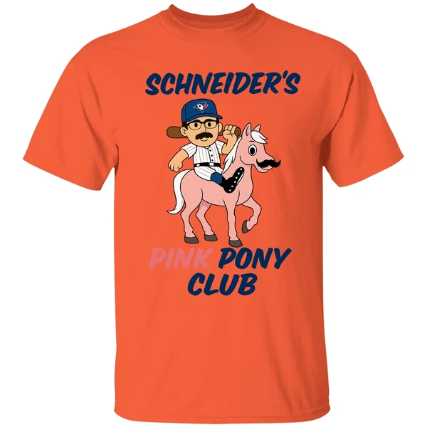 Davis Schneider Toronto Blue Jays Schneiders Pink Pony Club Shirt - Image 5