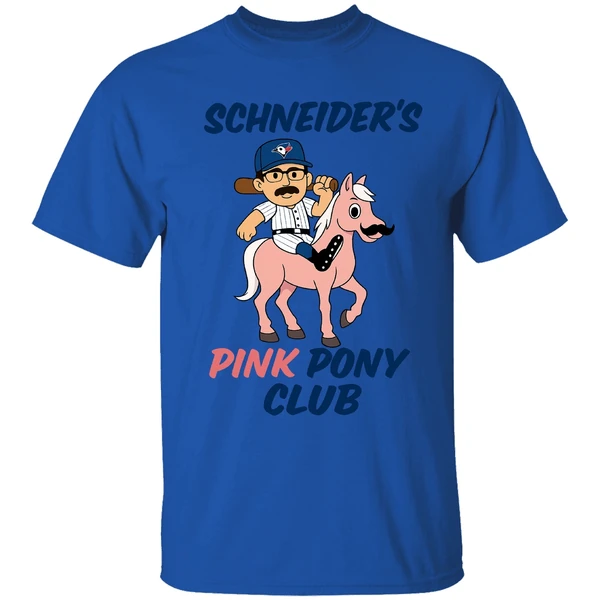 Davis Schneider Toronto Blue Jays Schneiders Pink Pony Club Shirt - Image 7