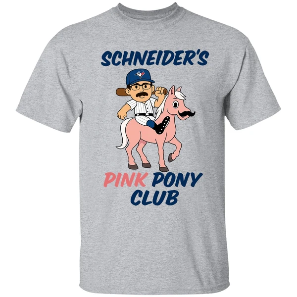 Davis Schneider Toronto Blue Jays Schneiders Pink Pony Club Shirt