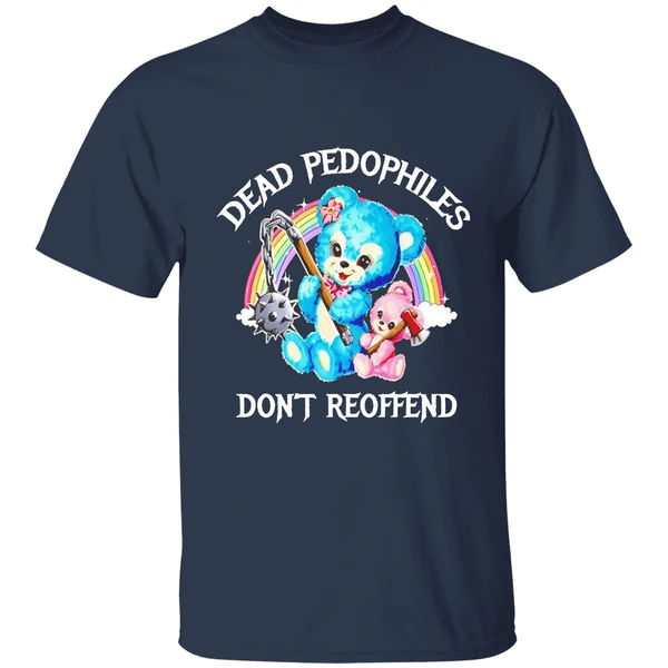 dead pedophiles dont reoffend bear shirt navy