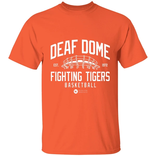 deaf dome fighting tigers basketball shirt orange