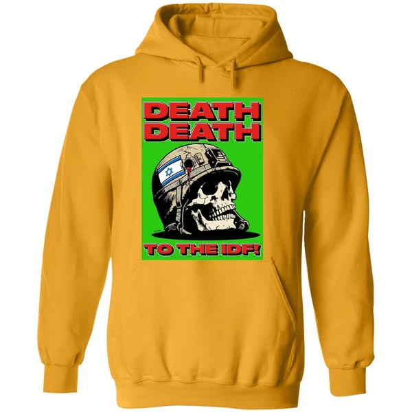 Death Death To The Idf Krime Israel Skull Hoodie