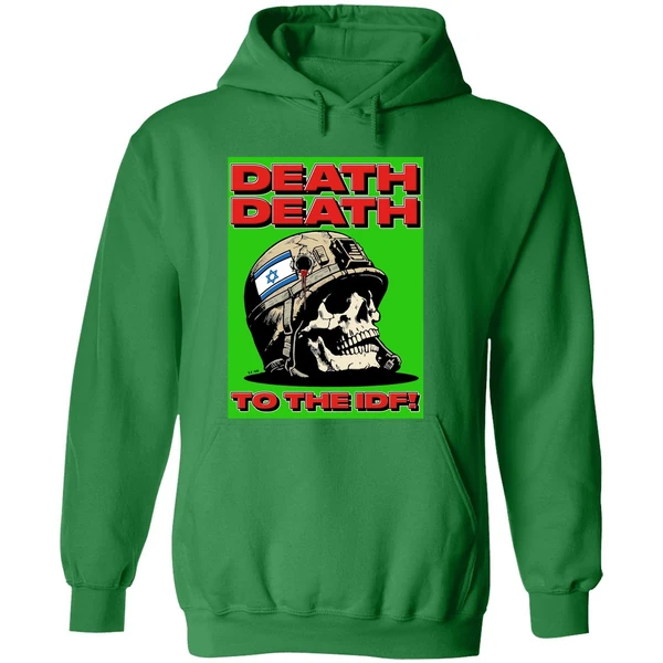 Death Death To The Idf Krime Israel Skull Hoodie - Image 2