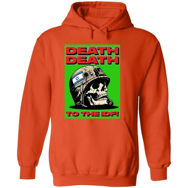 Death Death To The Idf Krime Israel Skull Hoodie - Image 6