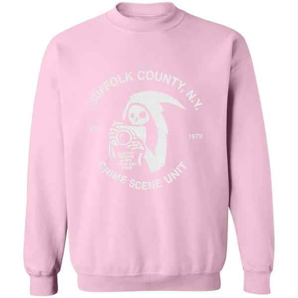 Death Our Day Begins When Your Day Ends Crime Scene Unit Suffolk Ny Est 1979 Sweatshirt - Image 5