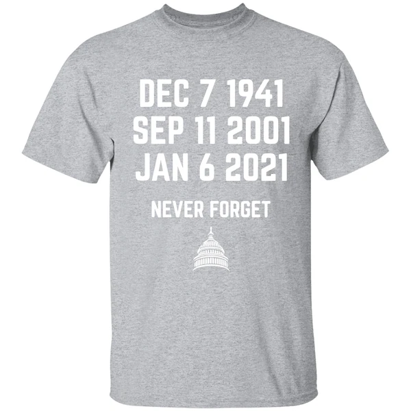 Dec 7 1941 Sep 11 2001 Jan 6 2021 Never Forget Shirt - Image 9