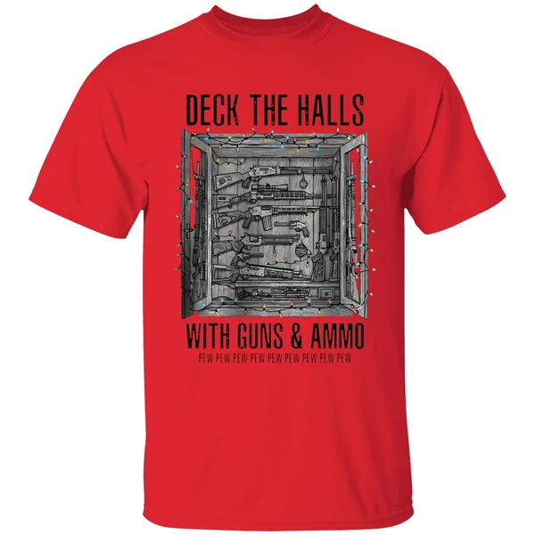 deck-the-halls-with-guns-and-ammo-pew-pew-pew-pew-pew-shirt-red