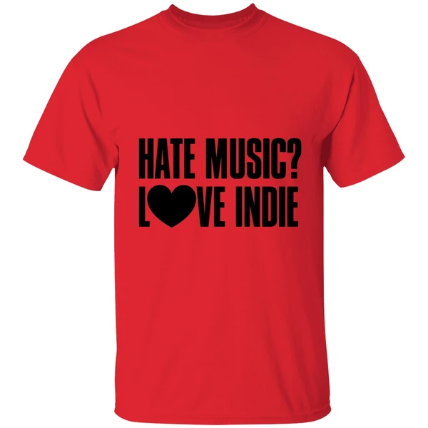declan mckenna hate music love indie shirt red