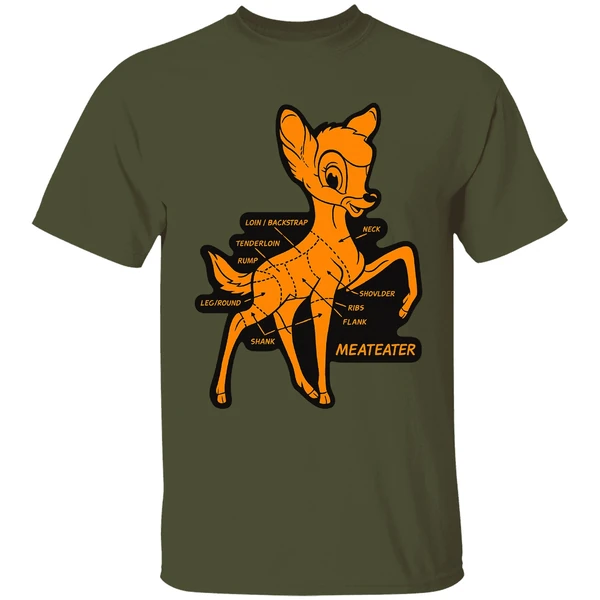Deer Butchering Bambi Meateater Shirt - Image 4