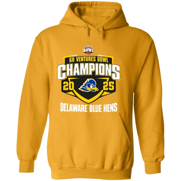 Delaware Blue Hens 2025 68 Ventures Bowl Champions Mascot Hoodie