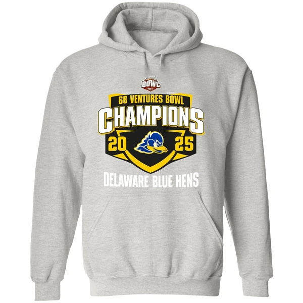 Delaware Blue Hens 2025 68 Ventures Bowl Champions Mascot Hoodie - Image 9