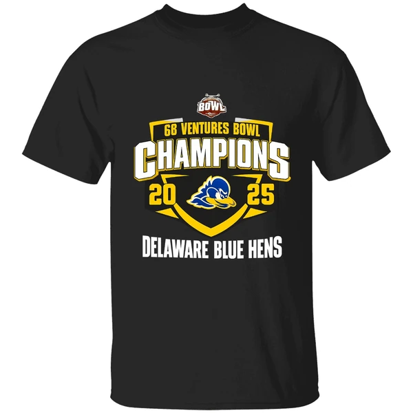 Delaware Blue Hens 2025 68 Ventures Bowl Champions Mascot Shirt