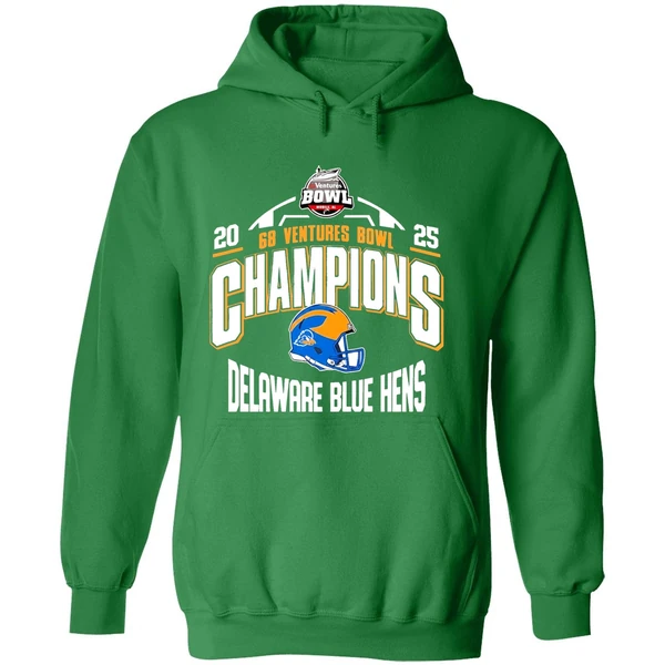 Delaware Blue Hens 68 Ventures Bowl 2025 Champions Hoodie - Image 2