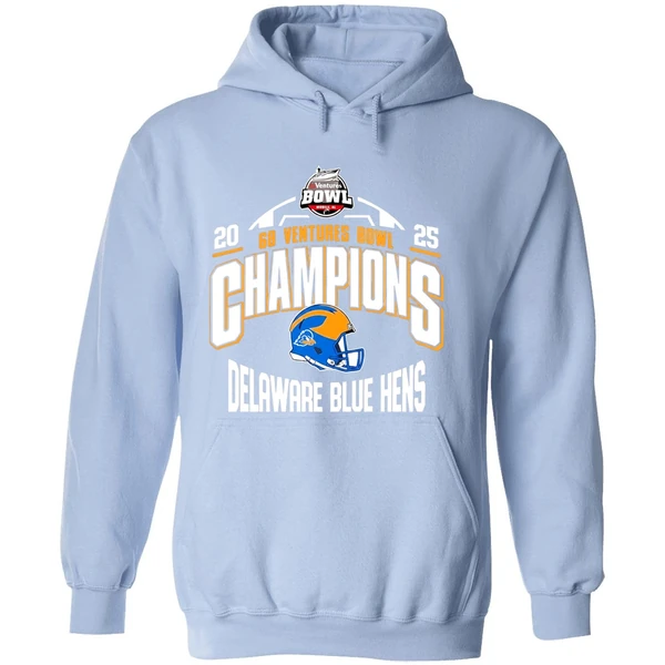 Delaware Blue Hens 68 Ventures Bowl 2025 Champions Hoodie - Image 4