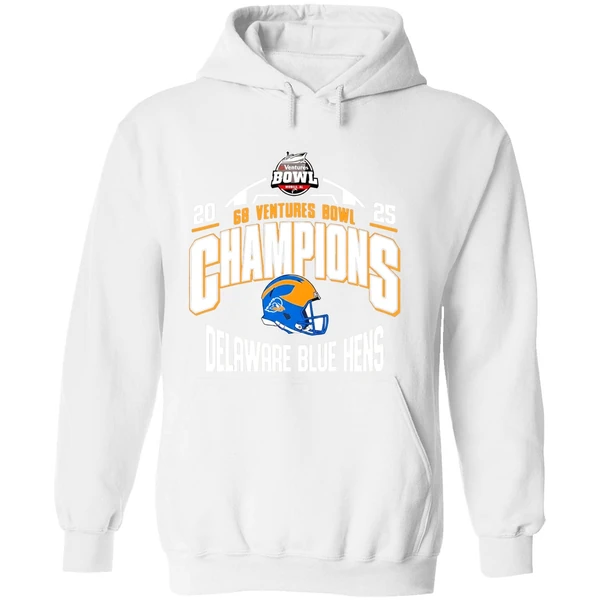 Delaware Blue Hens 68 Ventures Bowl 2025 Champions Hoodie - Image 8