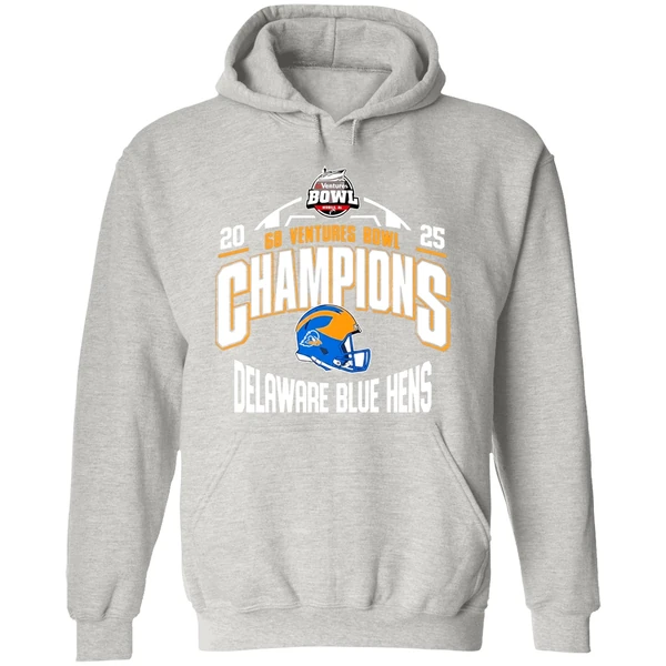 Delaware Blue Hens 68 Ventures Bowl 2025 Champions Hoodie - Image 9