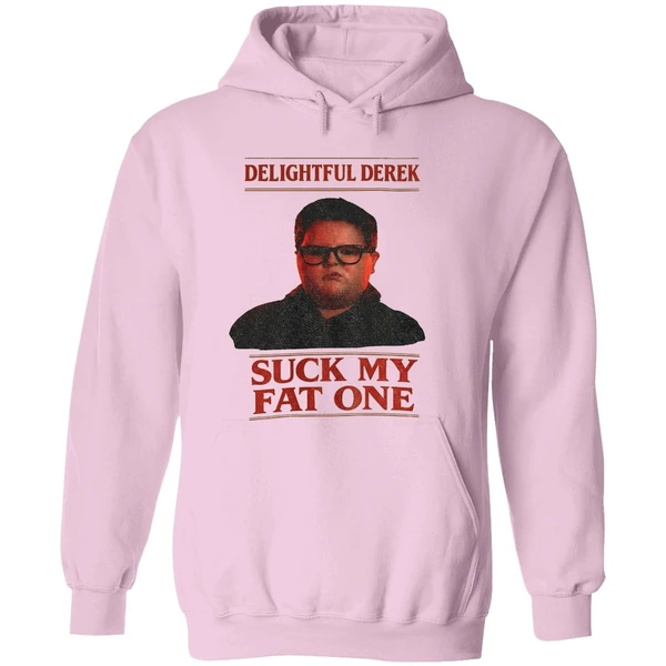 Delightful Derek Christmas Stranger Things Suck My Fat One Hoodie - Image 5