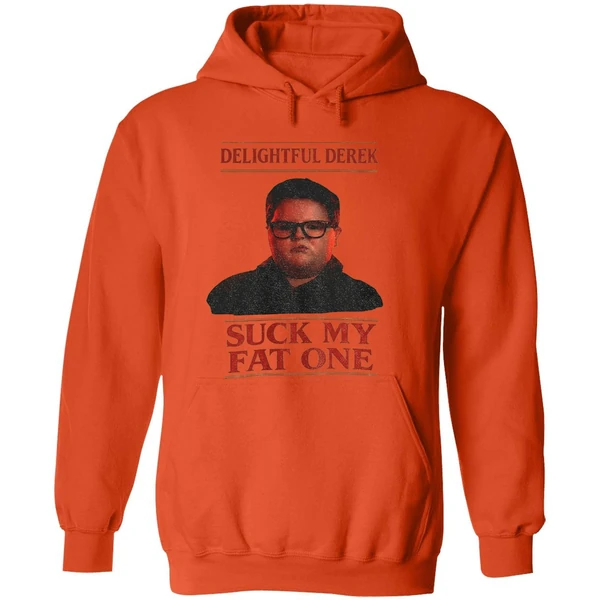 Delightful Derek Christmas Stranger Things Suck My Fat One Hoodie - Image 6