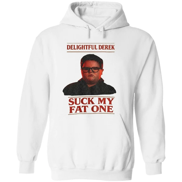 Delightful Derek Christmas Stranger Things Suck My Fat One Hoodie - Image 8