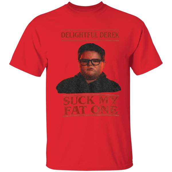Delightful Derek Christmas Stranger Things Suck My Fat One Shirt - Image 7