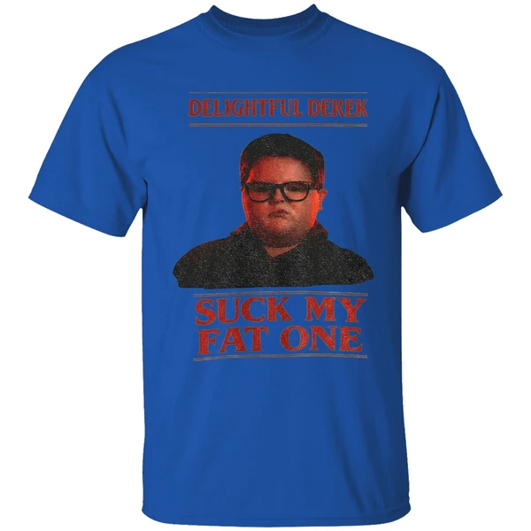 Delightful Derek Christmas Stranger Things Suck My Fat One Shirt - Image 8