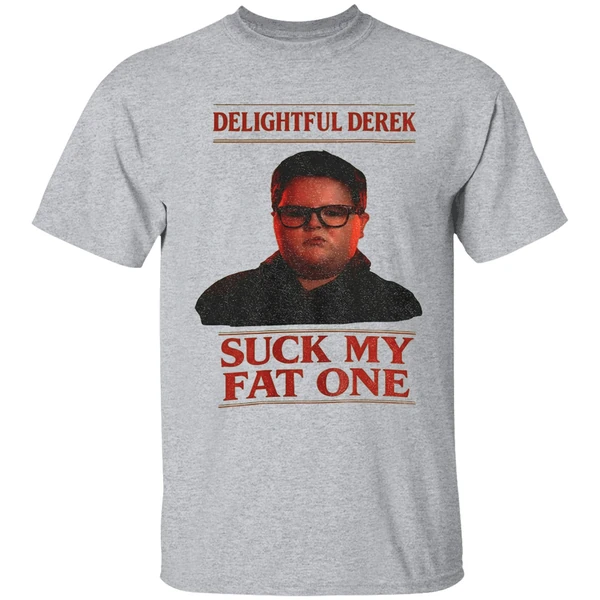 Delightful Derek Christmas Stranger Things Suck My Fat One Shirt - Image 9
